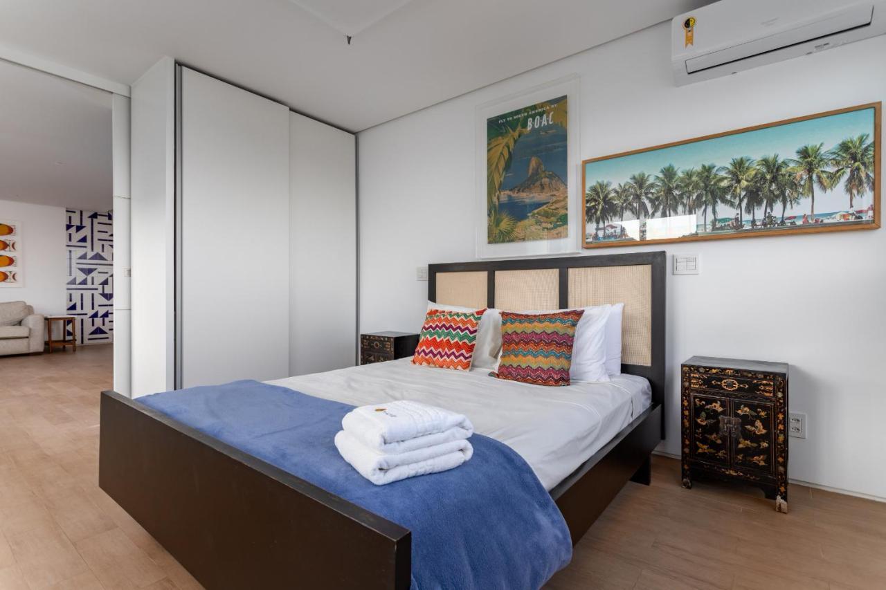 Belo No Leblon - Vista Para Morro 2 Irmaos - Guc6 Zn1 ริโอเดจาเนโร ภายนอก รูปภาพ